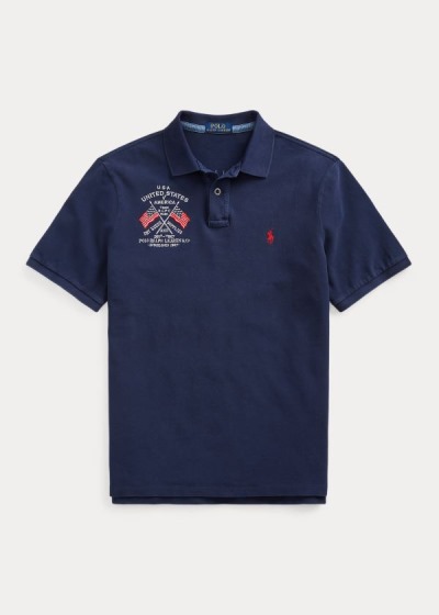 Men's Polo Ralph Lauren Classic Fit Americana Polos | 640328CUY